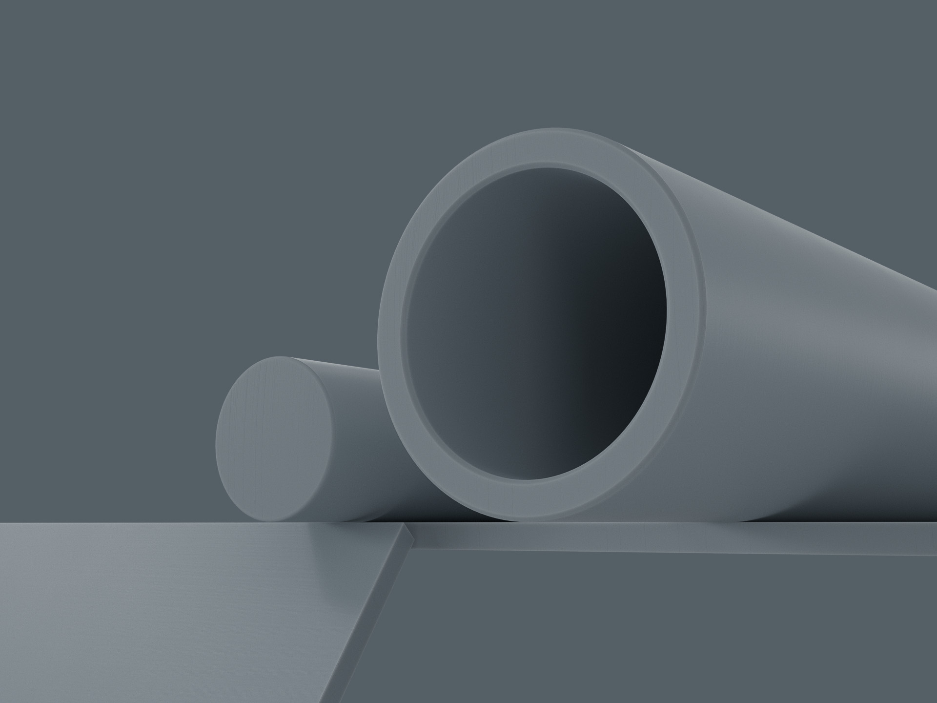 Acetron® GP / Ertacetal® C POM-C plastic stock shapes in grey
